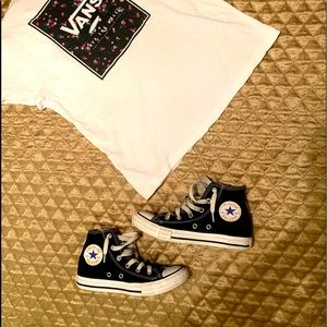 Converse Chuck Taylor All Star black high top kids size 1